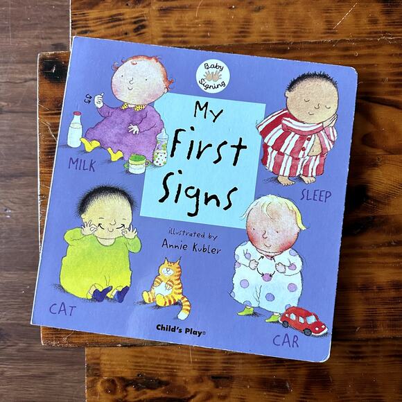 Vintage 2003 Child's Play Baby Signing My First Signs Hardcover Board Book - Picture 1 of 7